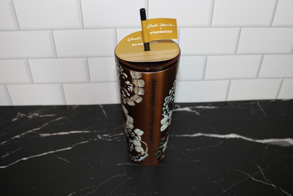 Starbucks Shade Akanbi Batik Beads Stainless Steel Tumbler NWT